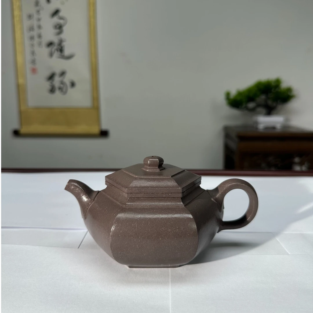 大斌六方壶 330cc 紫泥