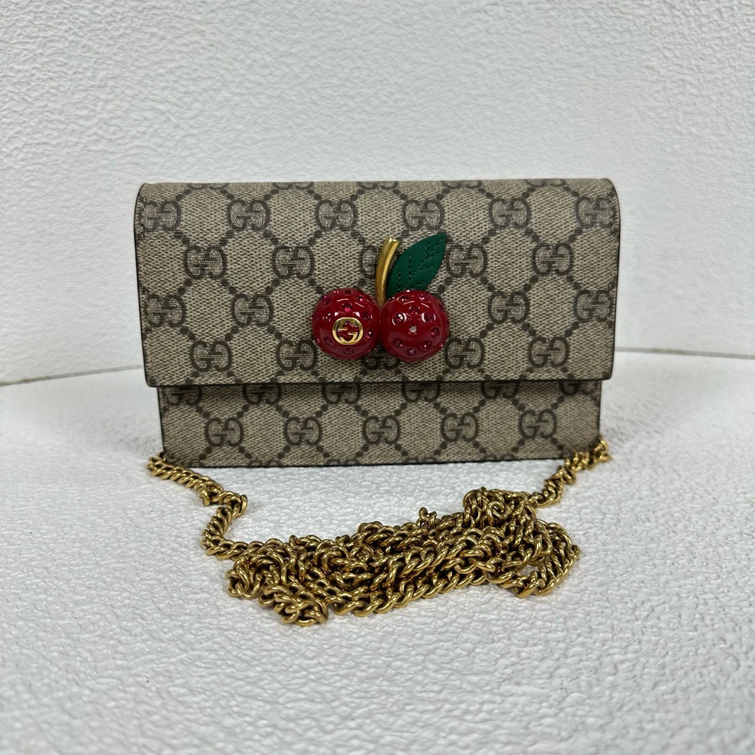j00024/Gucci古驰 woc樱桃包98新