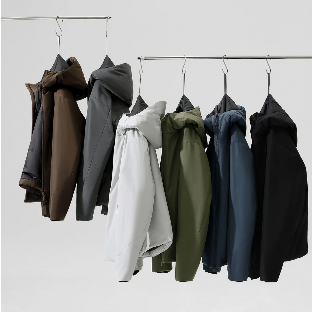【强势来袭】商务V系列！秋冬男女款高端纯色连帽棉服加厚保暖外套