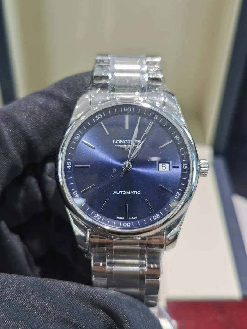 95新 Longines/浪琴 名匠L2.793.4.92.6 蓝盘 40表径 全套