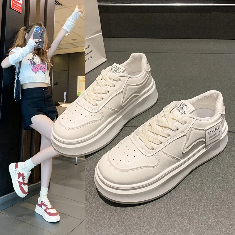 [时髦好物]潮流鞋子女鞋运动鞋时尚百搭厚底小白鞋ins