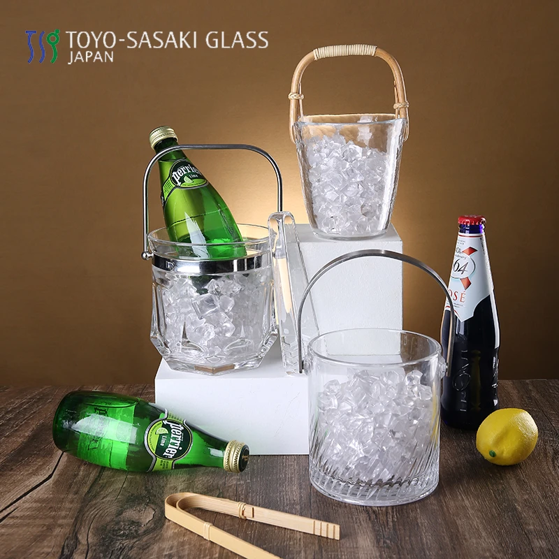 东洋佐佐木玻璃小冰桶 酒吧装冰块威士忌酒具 网红家用商用啤酒桶
