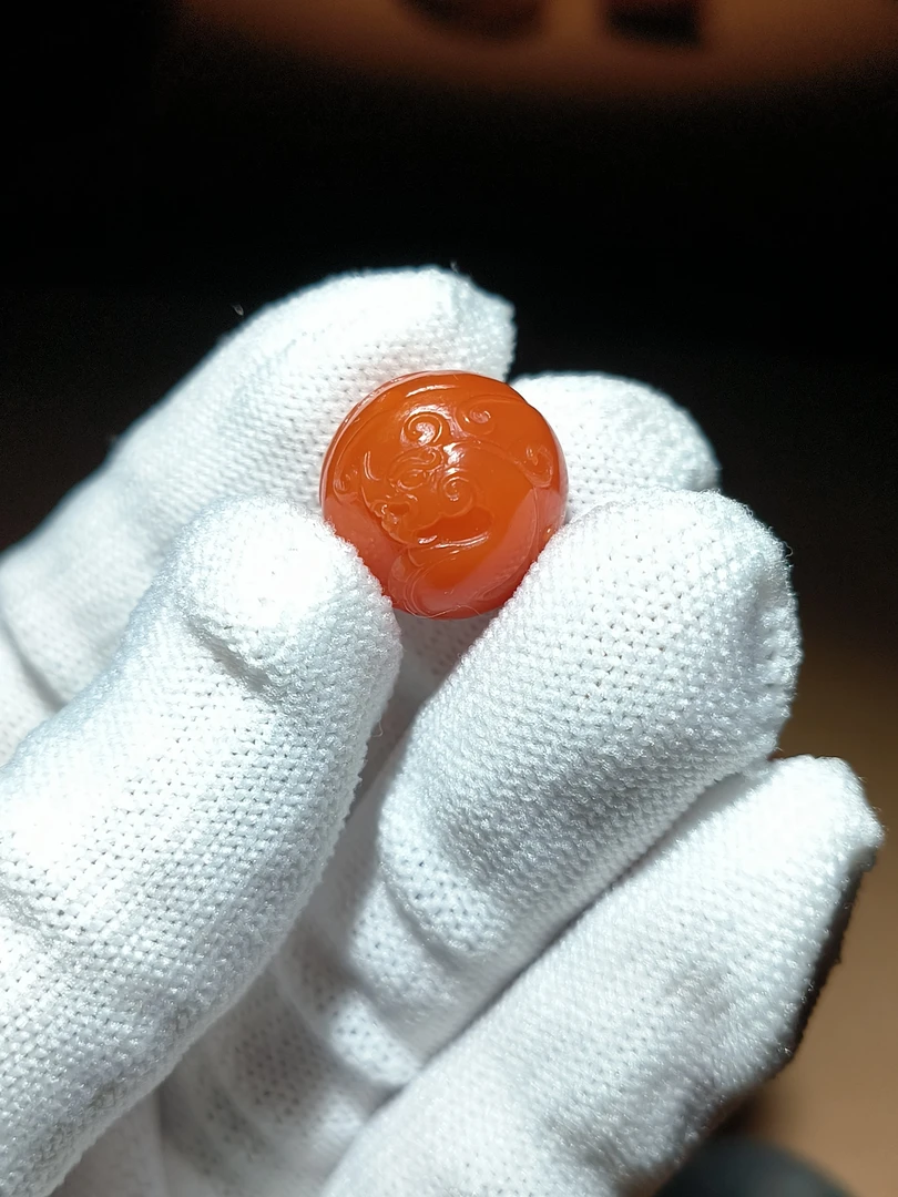 南红玛瑙雕刻单珠