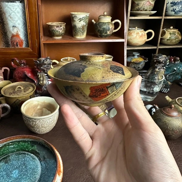 洞尚造物残卷小乔盖碗