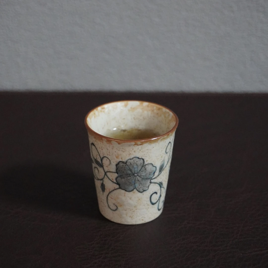 茶禾 青花手绘缠枝莲闻香杯