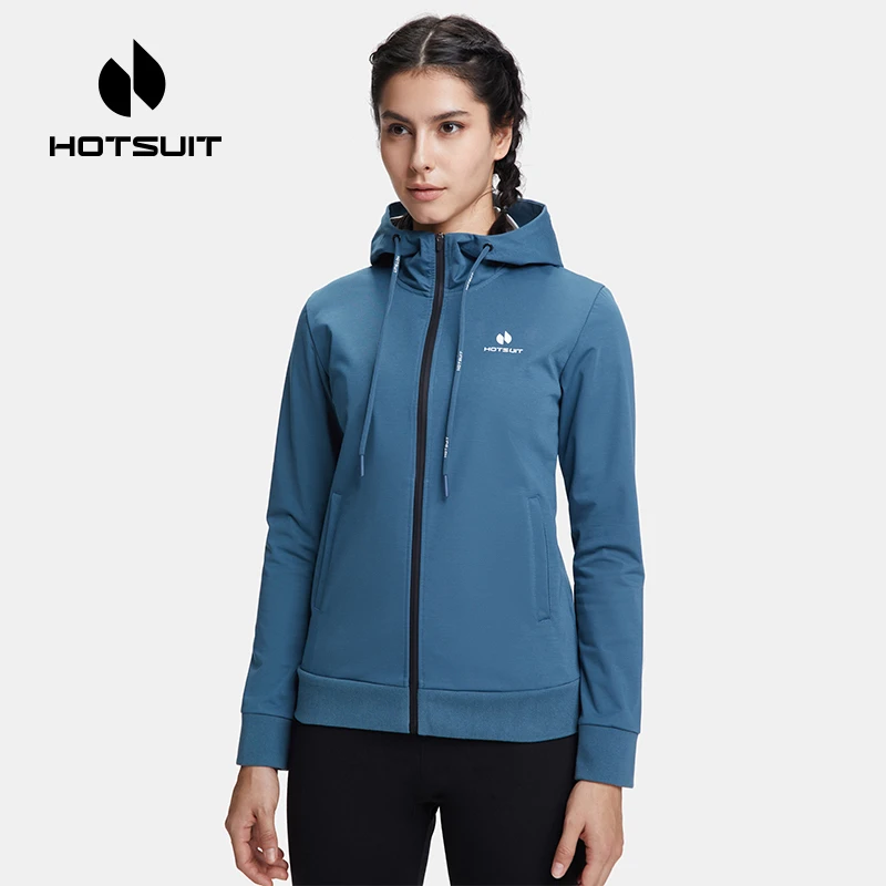 后秀爆汗瑜伽健身服户外休闲上衣罩衫hotsuit暴汗服女跑步汗衣服