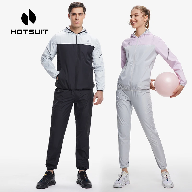 【体重管理年】hotsuit后秀暴汗服男女跑步健身运动情侣套装长款