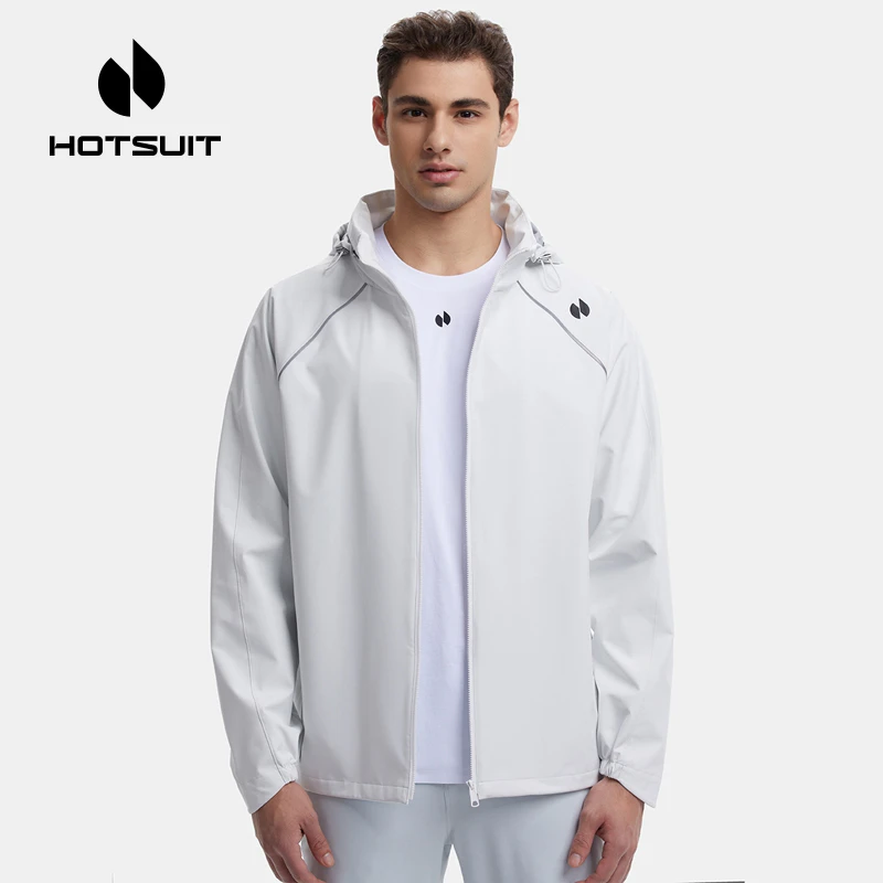 【蒙恩同款】hotsuit后秀风衣外套男机能风运动跑步连帽休闲防风