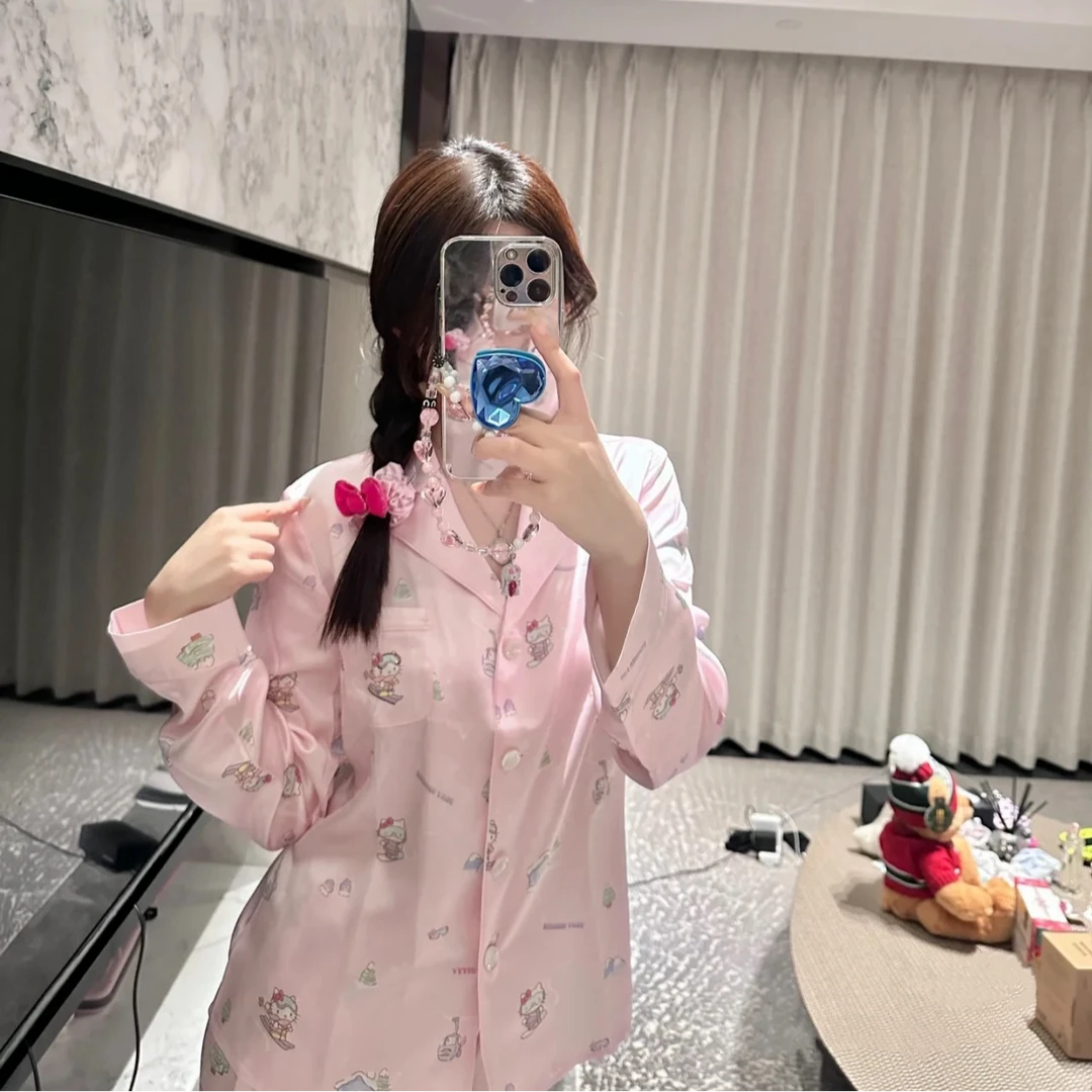 大榕家【KT喵】 时尚休闲高定睡衣套装家居服