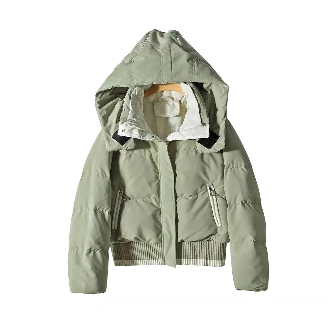 90白鸭绒冬高充脱卸帽加厚短款小个子外套冬女3606