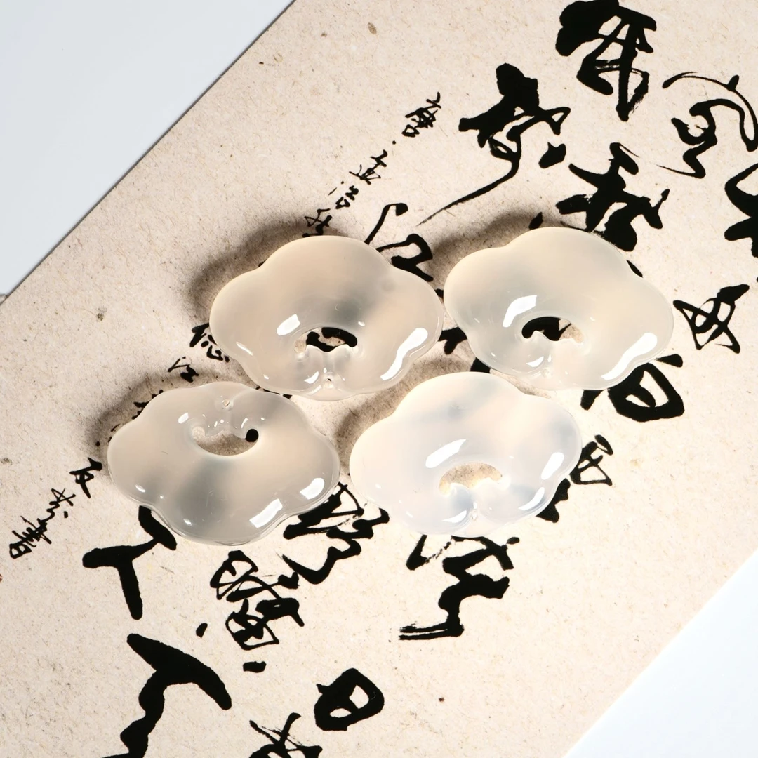 【祥云锁】天然A等玛瑙项链 高冰透帝王透玉石吊坠 [多样性发一]