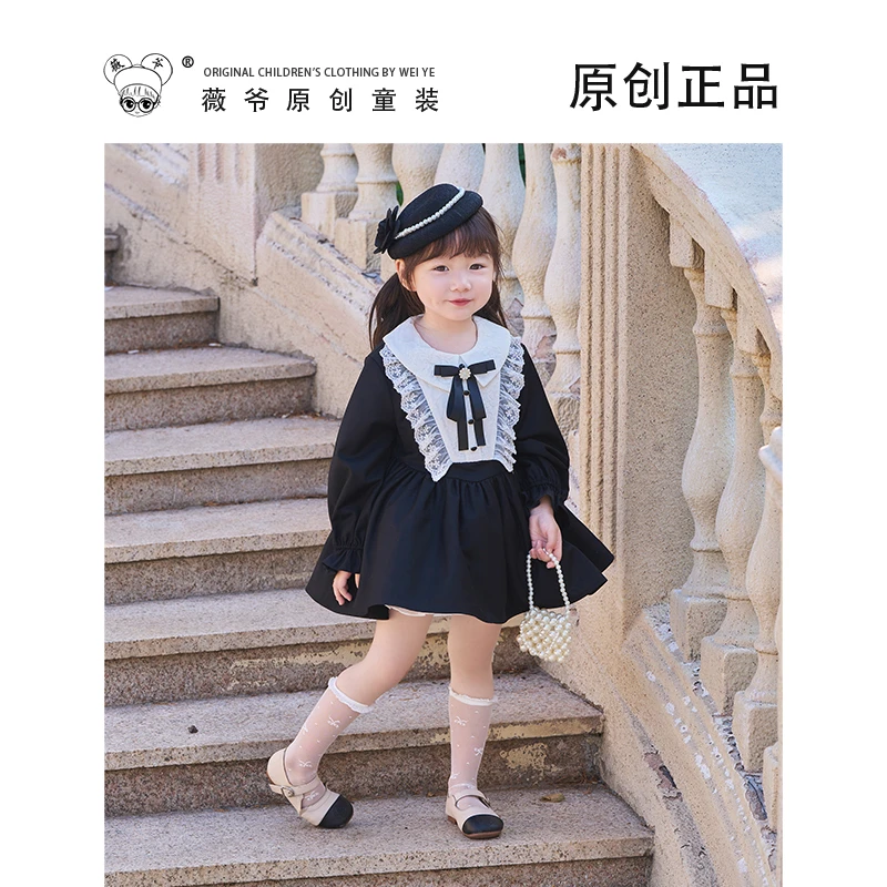 年中清仓【黑天鹅】初秋长袖女童宝宝蓬蓬洛丽塔连衣裙