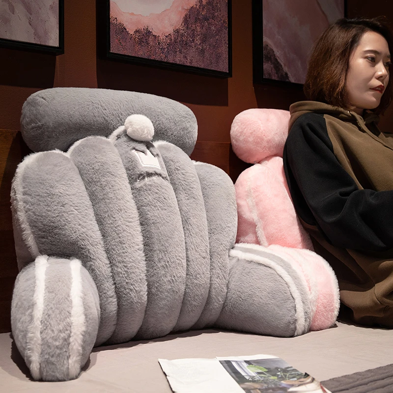 床头软包靠背宿舍床上看书神器沙发靠枕办公室护腰垫抱枕腰枕靠垫