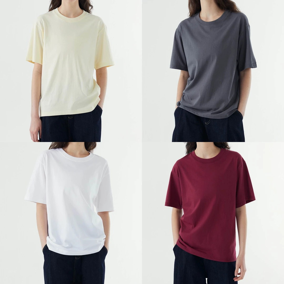 NOEND24SS 无性别230G纯棉宽松短袖简约基础百搭上衣T恤