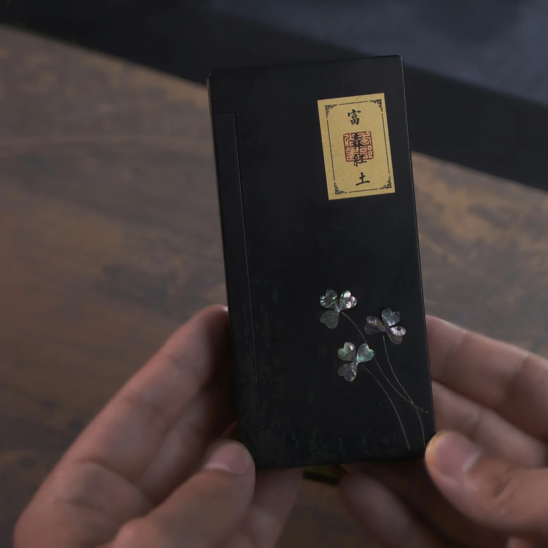 【九月活动】黑檀木便携香盒 嵌贝工艺 富森红土4克装高货线香