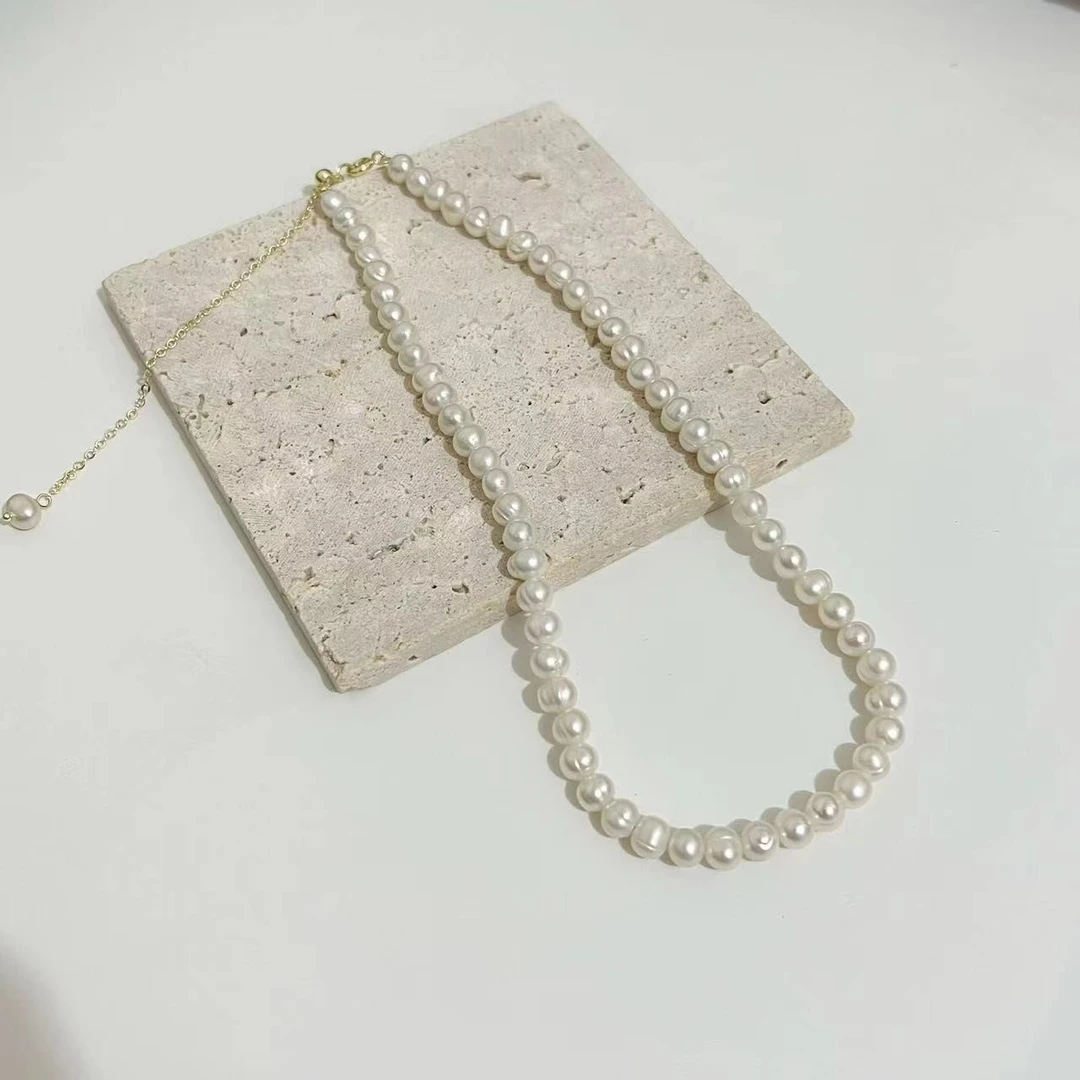 铜合金项链 x003项链女法式复古网红配饰轻奢小众高级感锁骨链