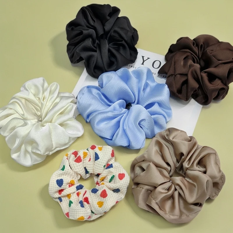 三只任选精选高级感大肠蝴蝶结发圈缎面碎花蕾丝包邮编号留言