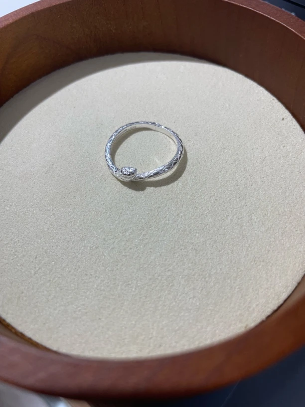 足银戒指 蛇形足银戒指D134 md