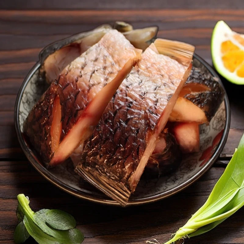 湖南湖北特产晒干特色风干大腊鱼干淡水鲜香草鱼咸鱼农家腊鱼E23