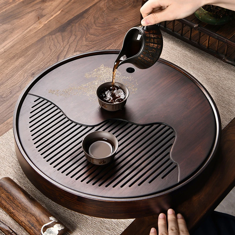 清仓捡漏竹制茶盘家用客厅轻奢现代干泡盘托盘小型储水式小茶台