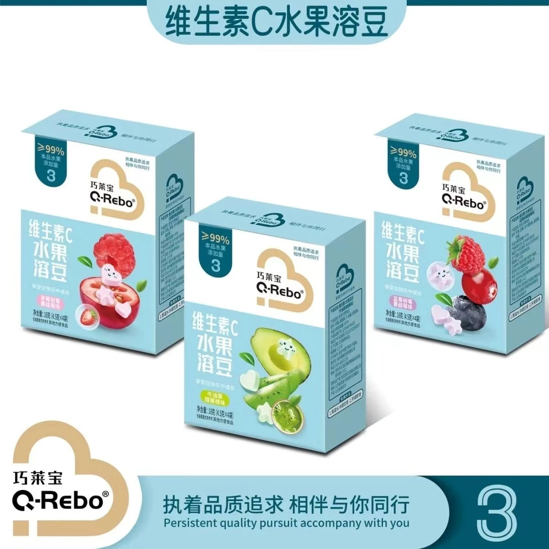 Q Rebo/巧莱宝维生素C水果溶豆