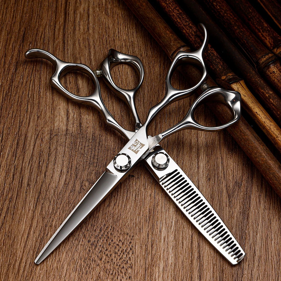 发型师专用理发剪刀专业平剪牙剪无痕剪鱼骨剪打薄碎发胖胖剪弯刀