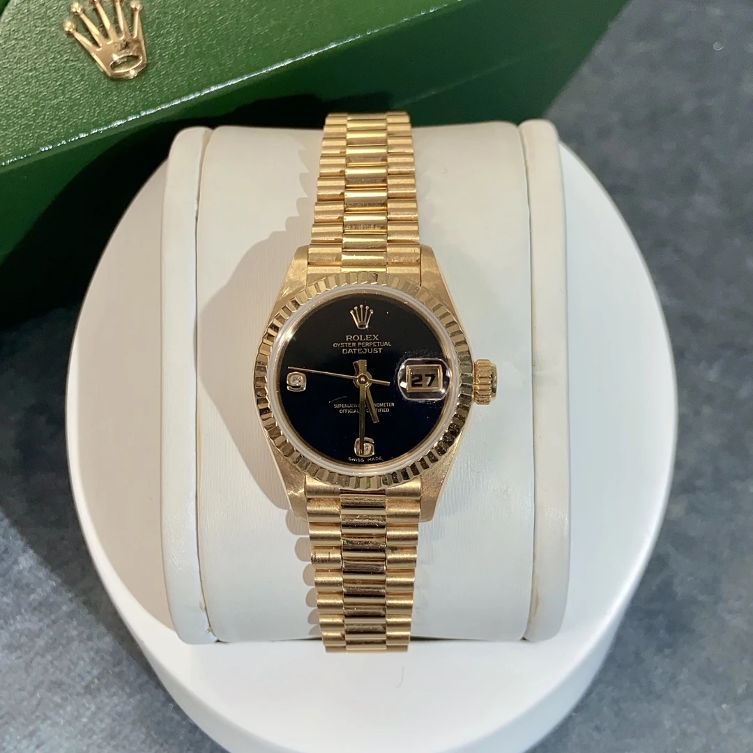 99新 Rolex/劳力士 日志/69178/26盘/原钻/18K黄金/自动机械