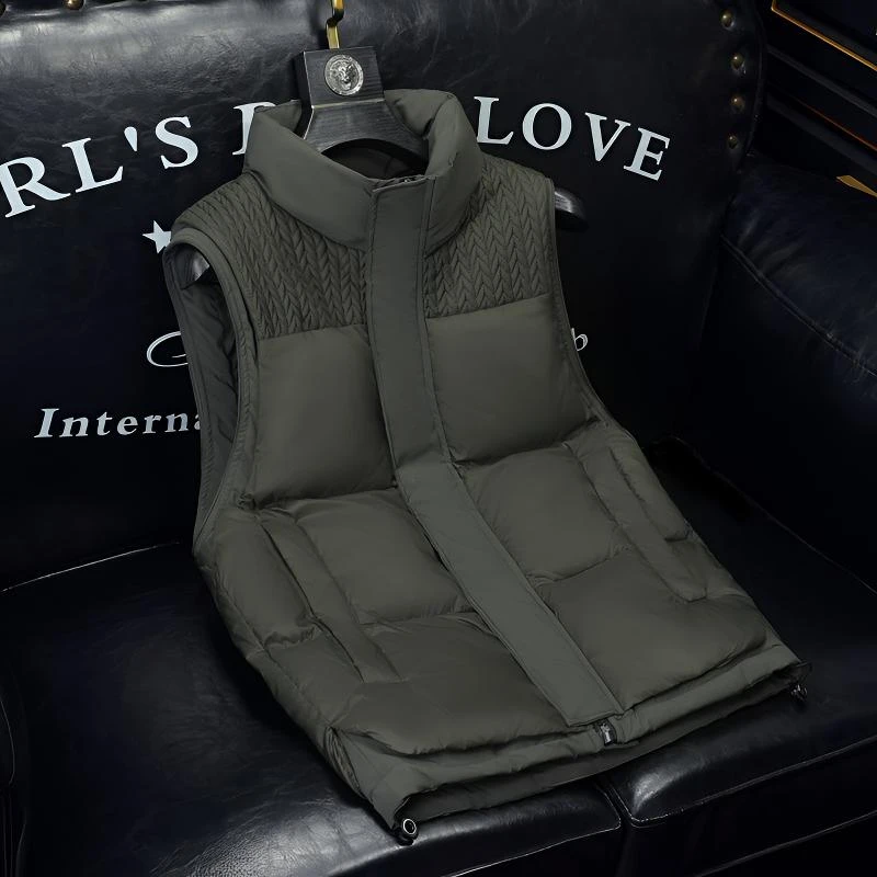 保暖搭子冬季白鸭绒羽绒马甲男2024新款潮流时尚百搭男士保暖背心