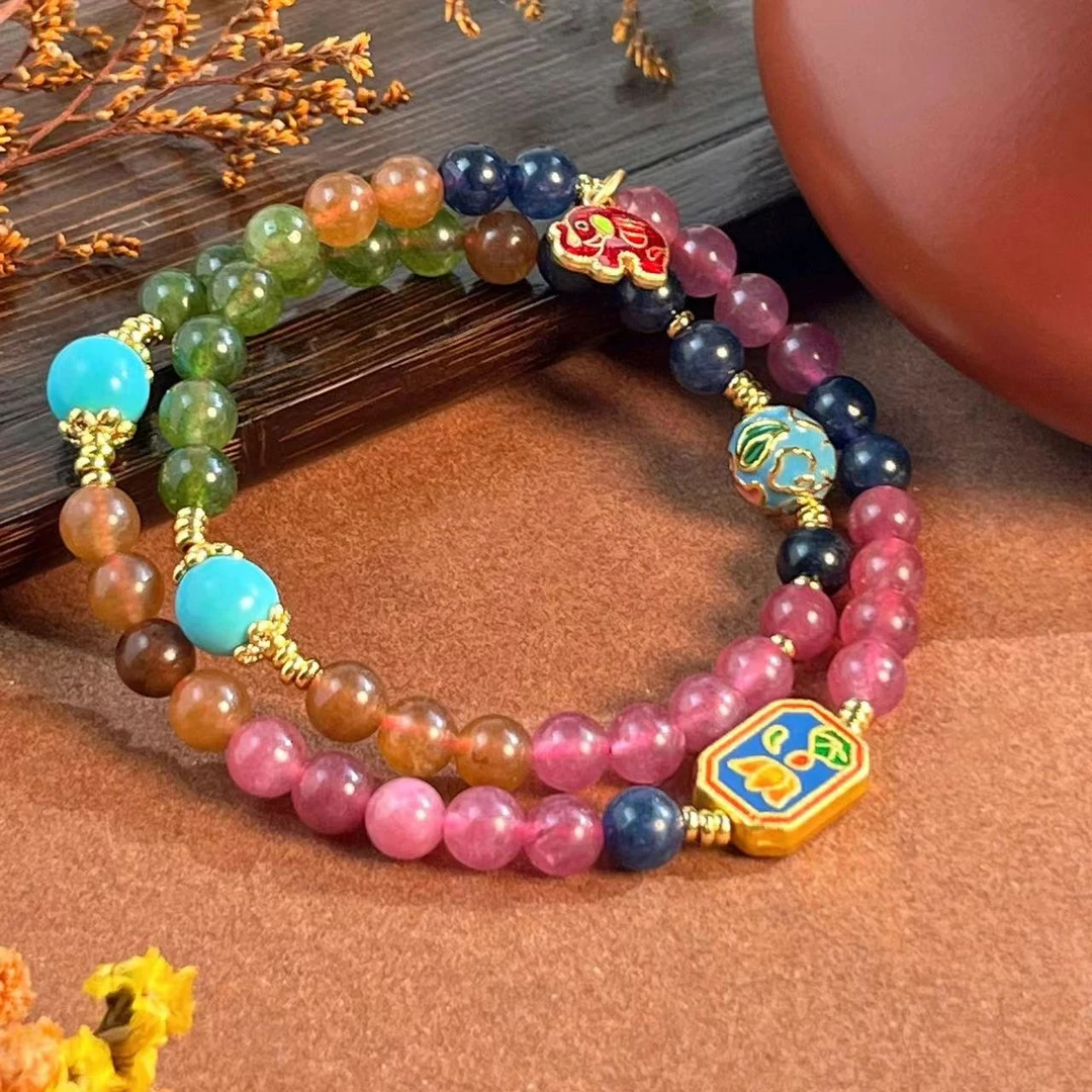 铜合金手链 MOON月月家时尚饰品【拼色炫彩手链】