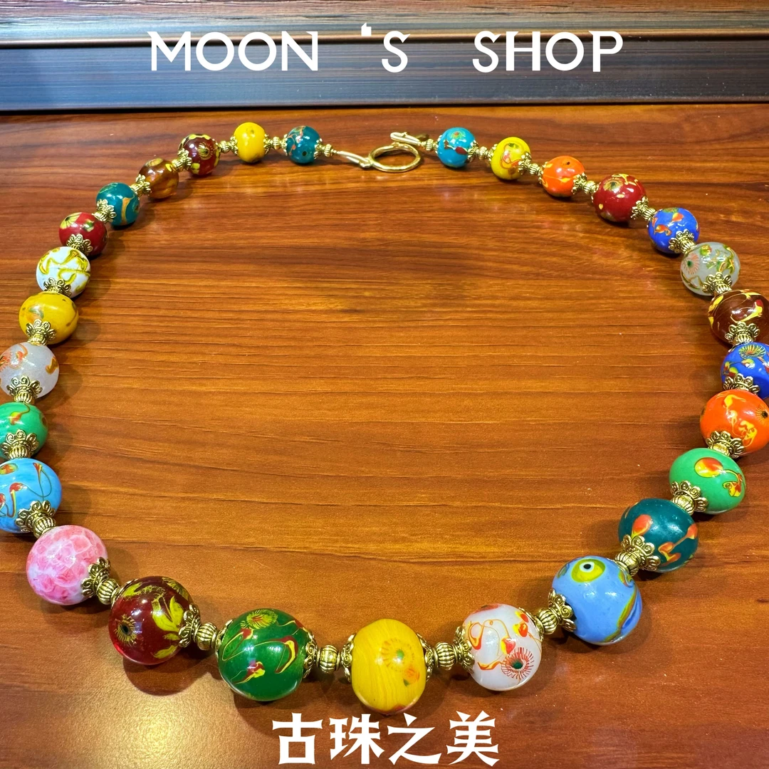 铜合金项链 Moon时尚饰品【多宝全凤眼花纹项链】