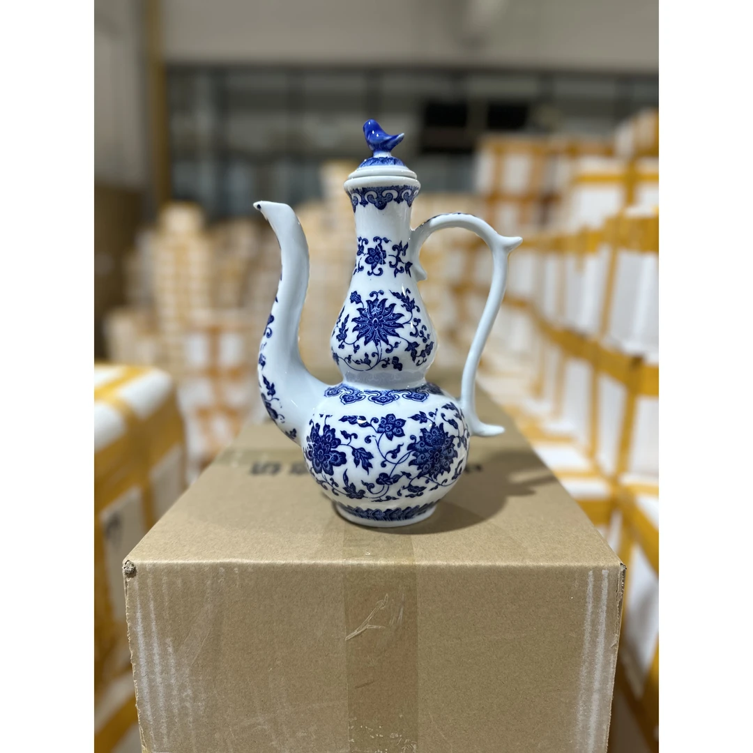 H5330 景德镇 青花酒壶