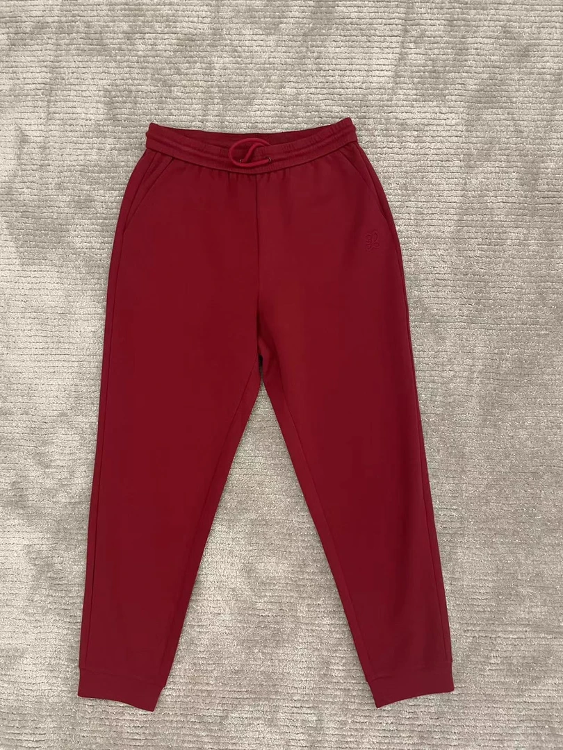 24款春装新款时尚简约休闲百搭松紧腰女士卫裤