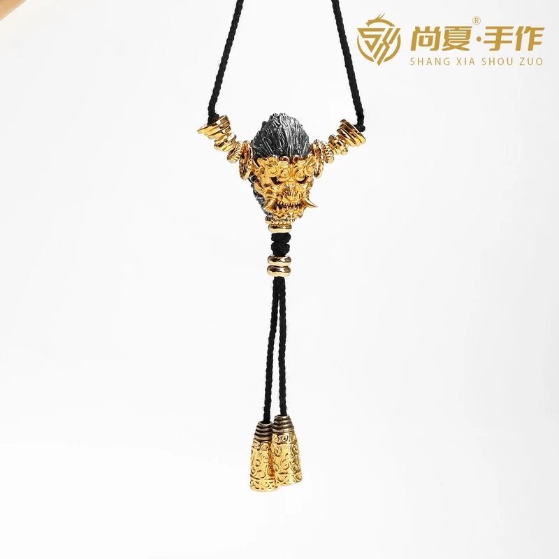 铜吊坠 尚夏  【天命人三通一套】21.4*12M青铜猴面可旋转三通一整