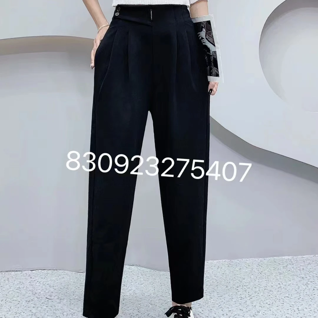 邂逅美丽春款弹力后松紧腰哈伦裤8309