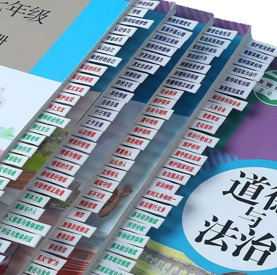 【2025七年级专拍】初中史地生道法开卷考试速查标签贴目录索引贴