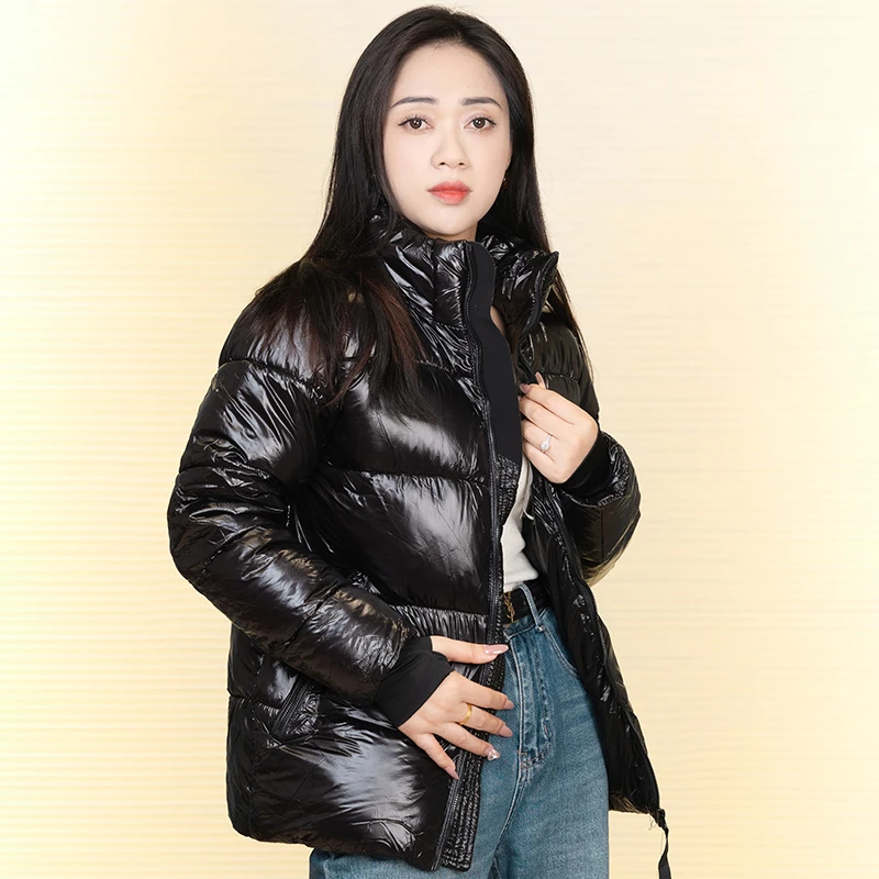 黑金棉衣宽松冬季蓄热外套加厚棉服