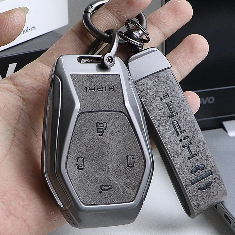 适用于2023款高合Z钥匙套 高档高合HiPhi Z金属高合Y创意包扣男士
