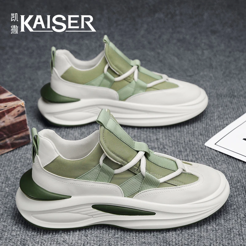 KAISER/凯撒·男鞋2025新款时尚百搭休闲阿甘鞋男士厚底运动老爹鞋