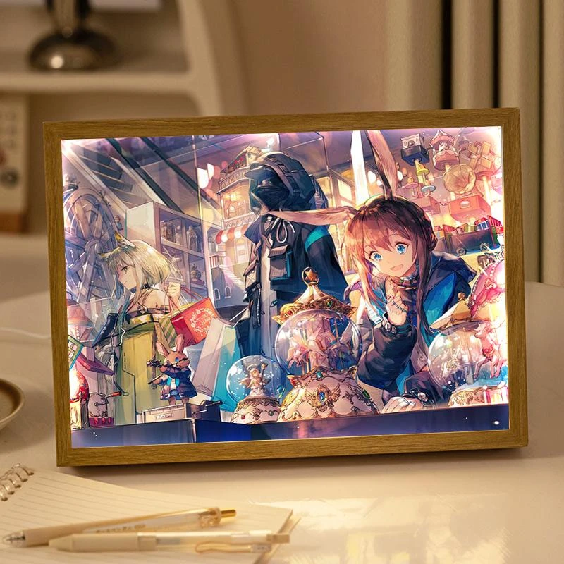 明日方舟灯光画装饰卧室小夜灯电竞房床头装饰摆件阿米娅生日礼物