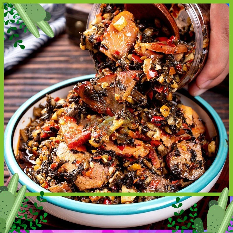 堆雪瘦腊肉外婆菜湖南农家特产香辣开胃味咸菜梅干菜即食菜下饭菜