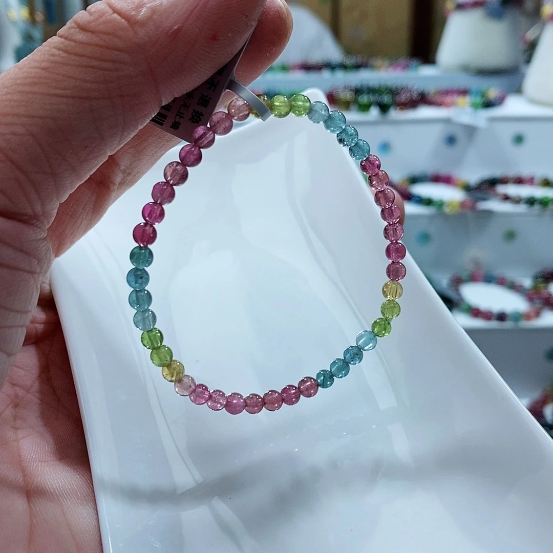 碧玺手链未镶嵌多样性发一条