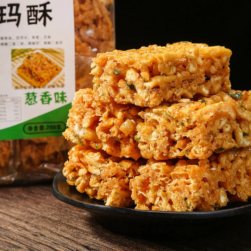 【大袋】老式沙琪玛酥香脆硬的蛋黄酥沙琪玛传统怀旧小麻花零食整箱
