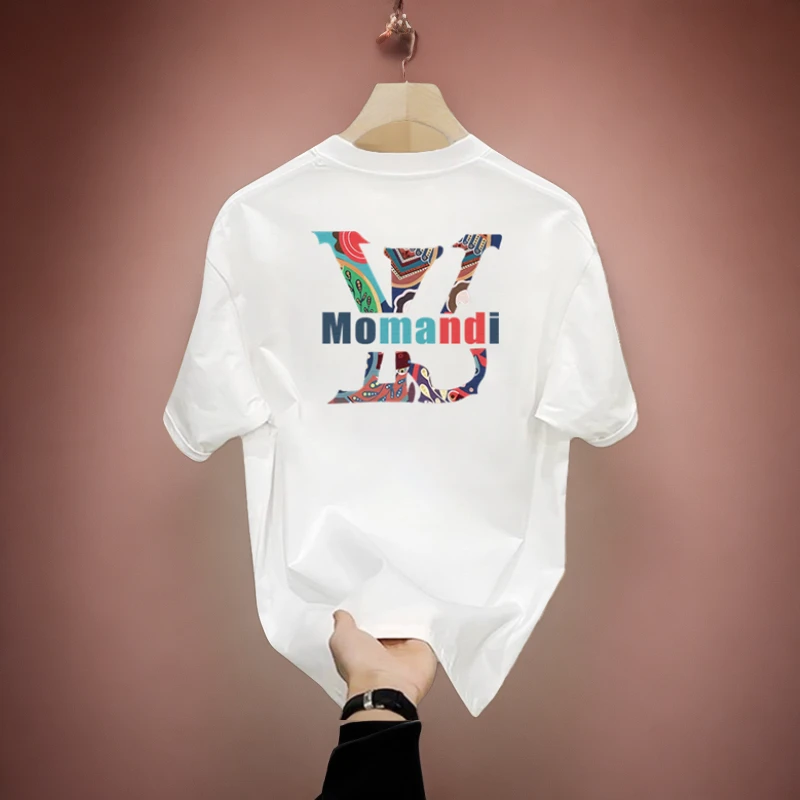 美式痞帅重磅纯棉短袖T恤青年男女款夏季ins潮牌街头宽松圆领上衣