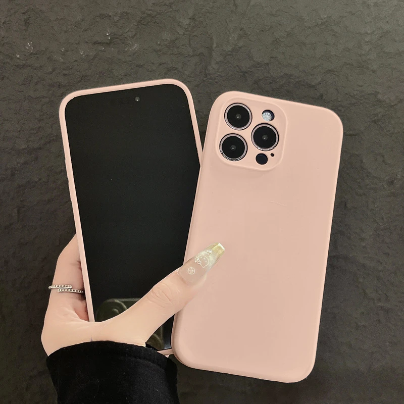 纯液态硅胶适用于iPhone13/12苹果14Plus全包防摔15ProMax手机壳