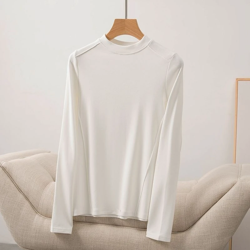 女士内搭鱼骨长袖打底衫6608