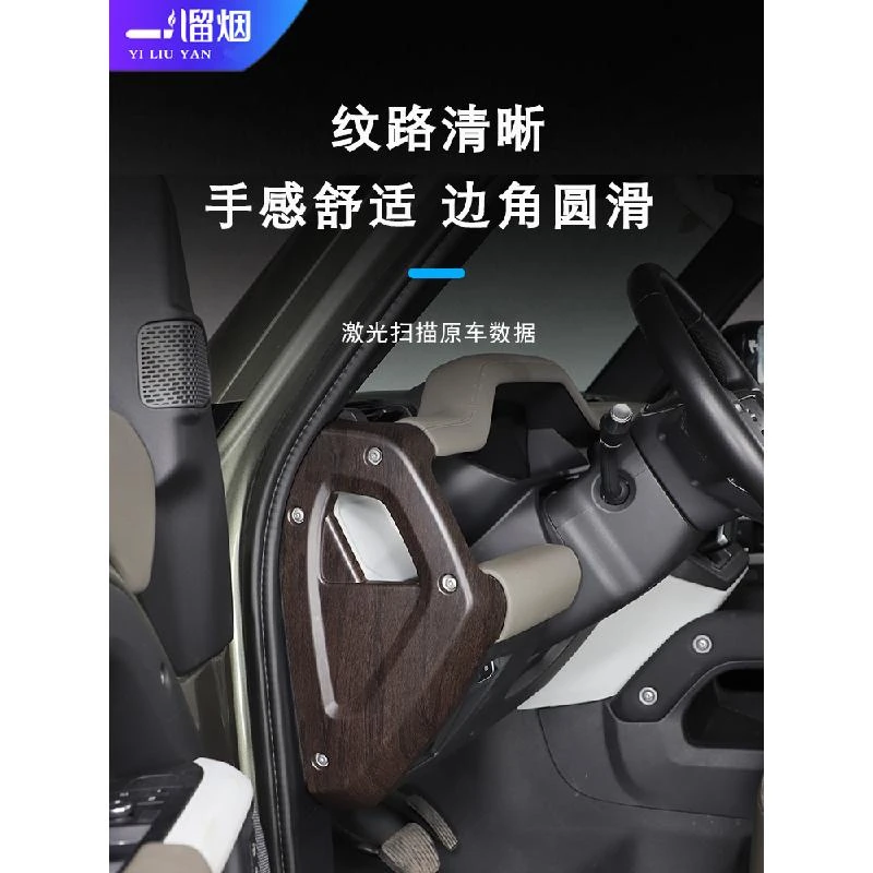 适用20-23款路虎卫士90/110/130仪表台两侧装饰面板框内饰改装贴