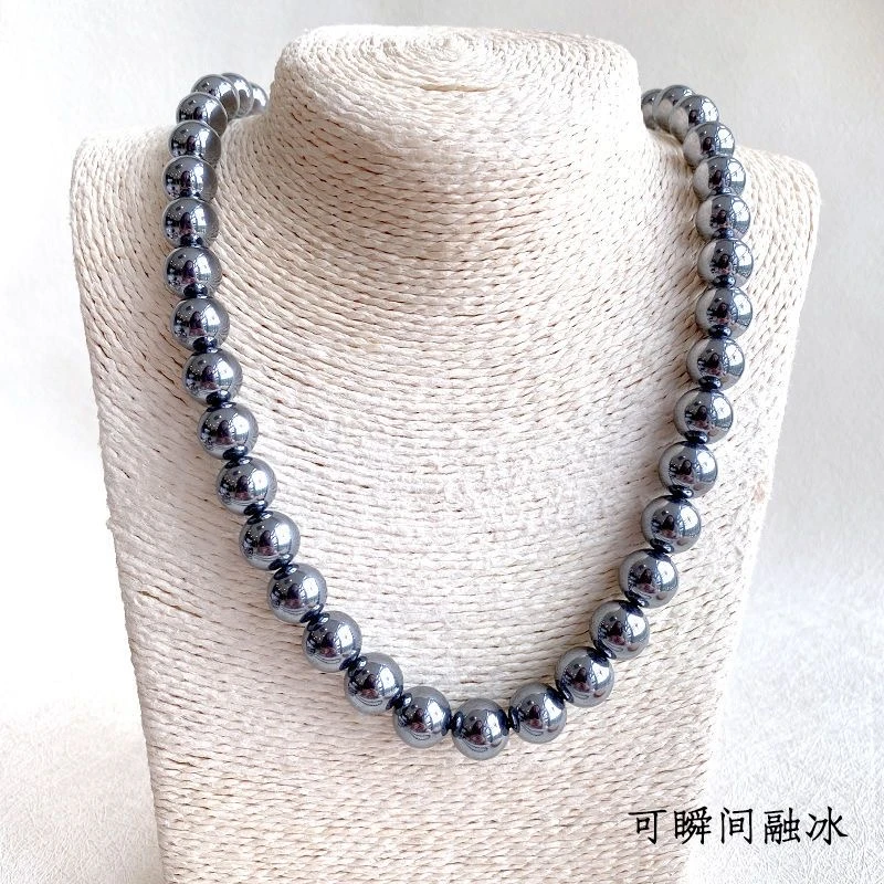 非金属项链 【正品太赫兹石】卡8mm项链高端收藏品太赫兹石百搭经典