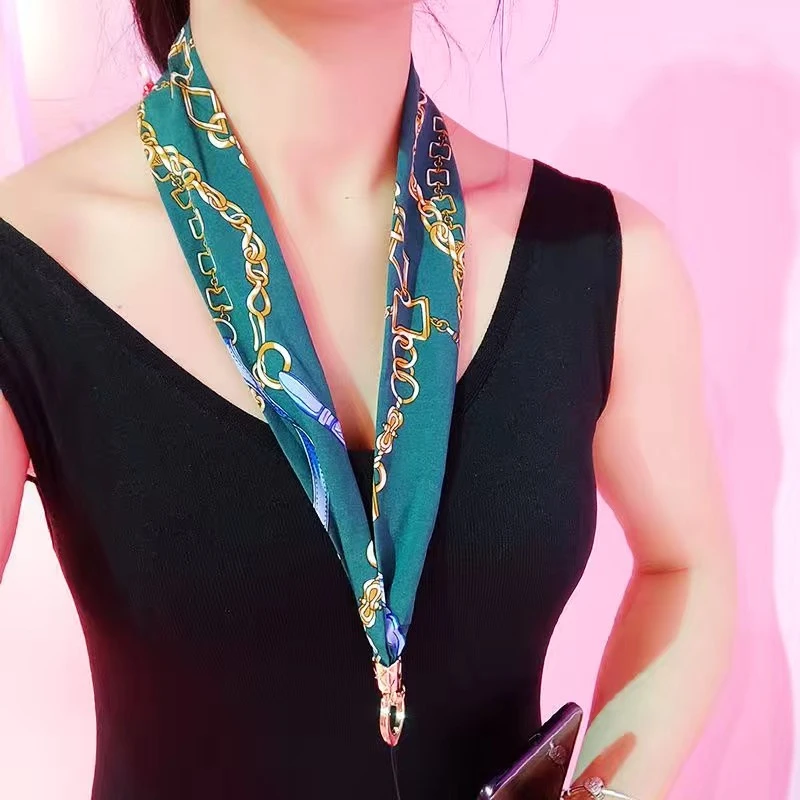 时尚个性可拆卸创意手机挂绳长款防丢挂脖绳宽带通用女款手机链