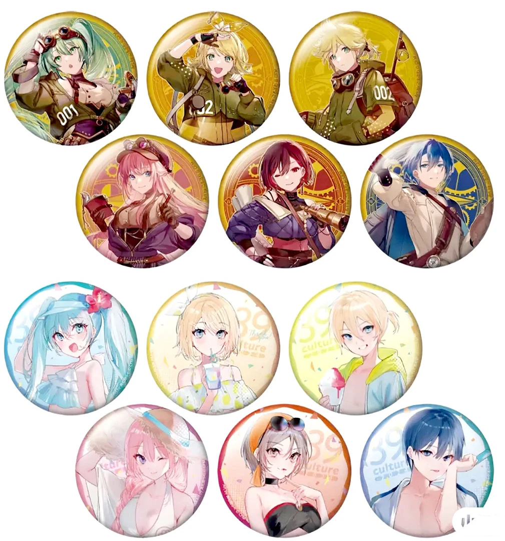 【楊】初音未来朋克探险泳装吧唧（全12种）