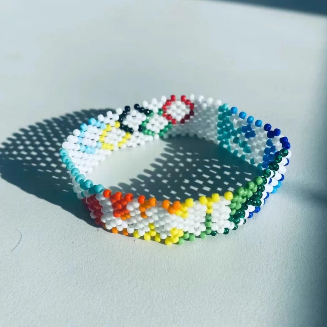 肯尼亚手环手链基普乔格同款手环手工手腕加宽现货款米珠手腕饰品